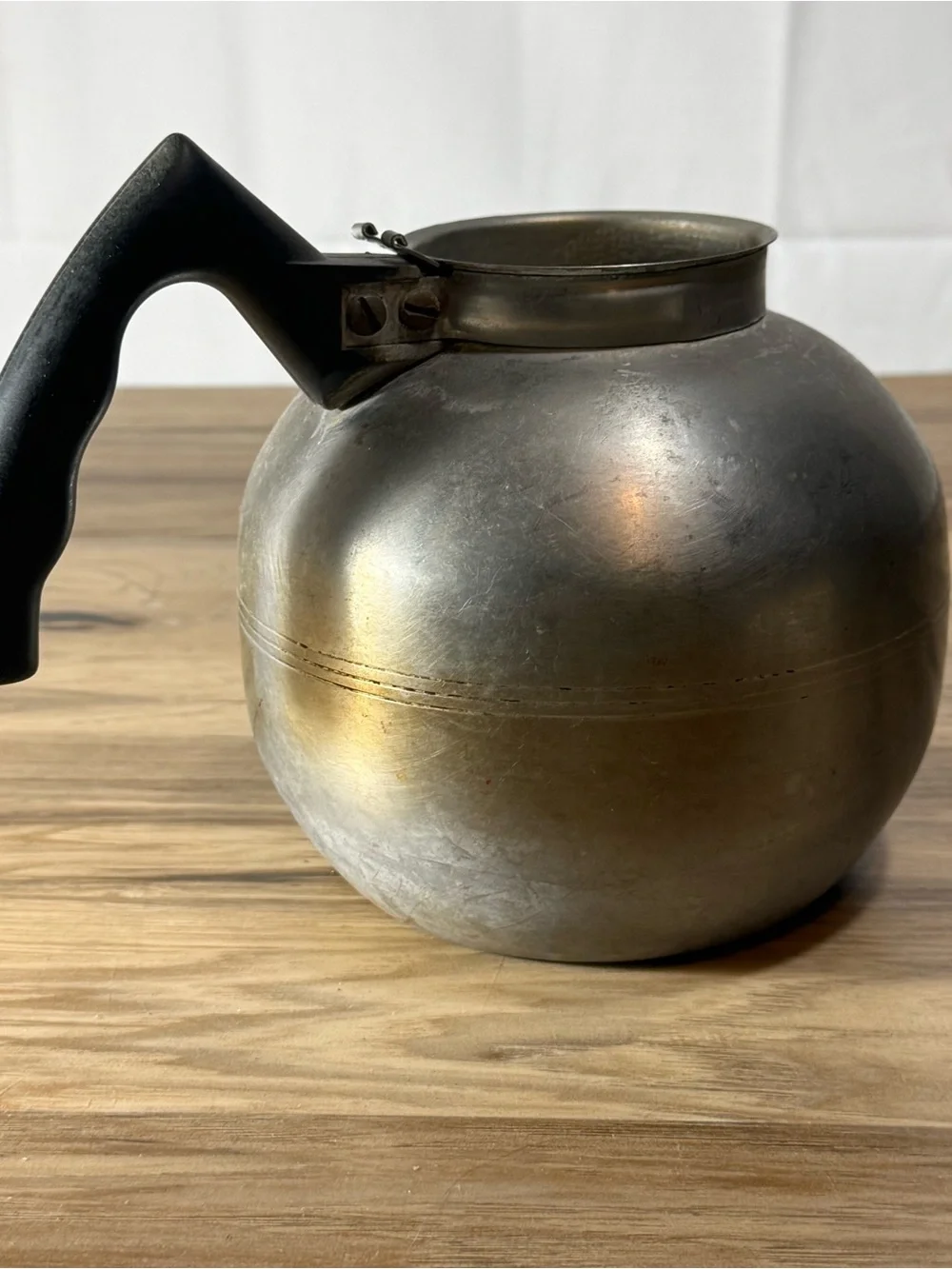 Vintage Stainless Steel Kettle Tea/Coffeepot Nicro USA Chicago 1512B  Art Deco